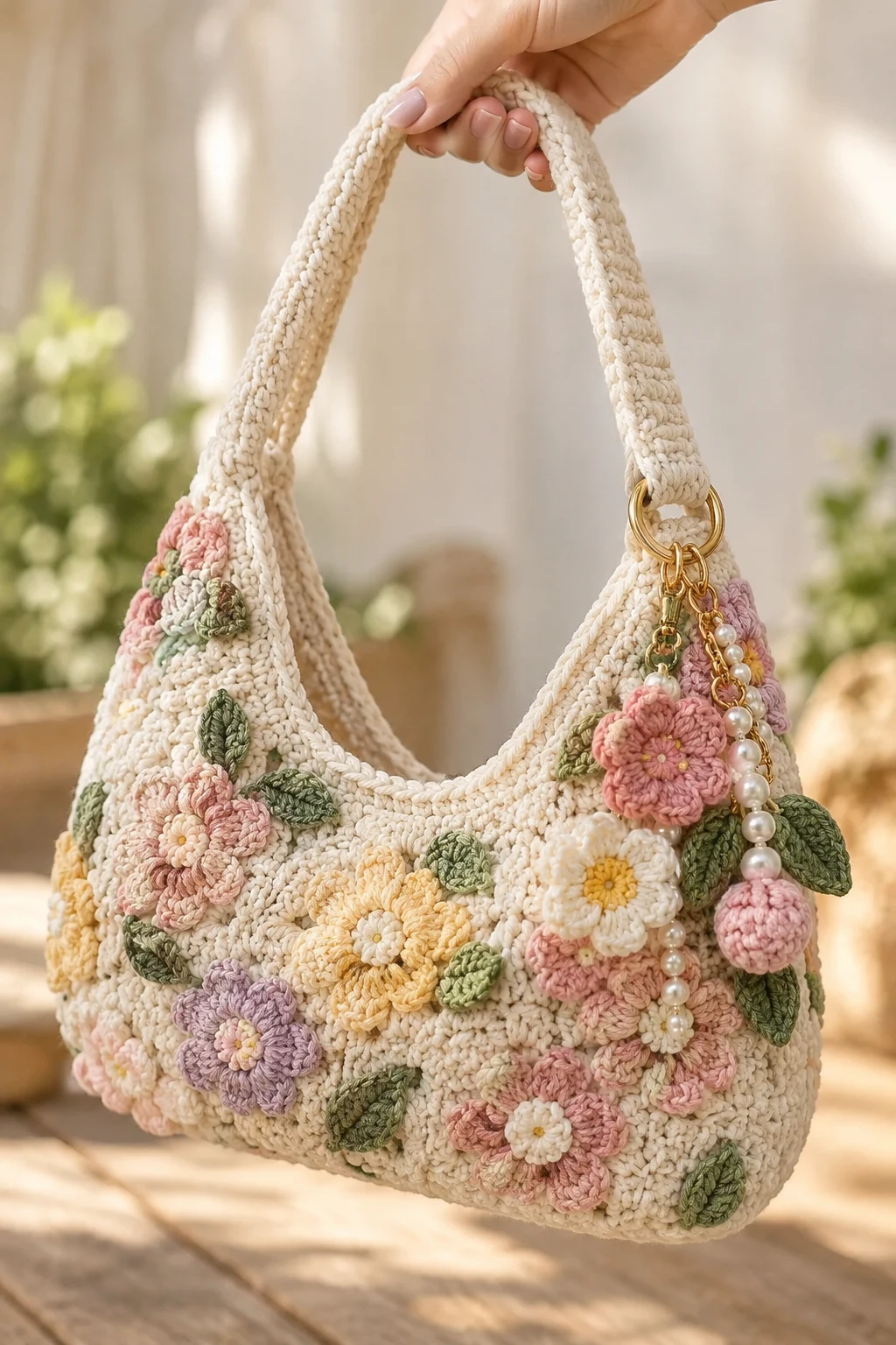 Personalized Crochet Charm Bag — bag crochet style outfit