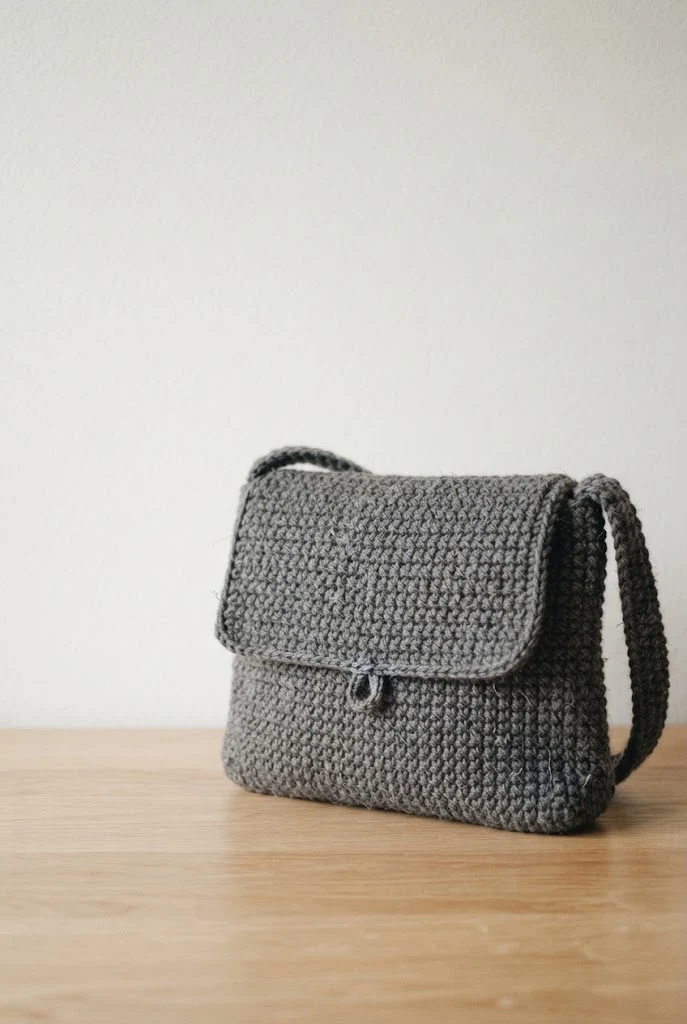 Thermal Stitch Minimalist Satchel — bag pattern crochet style outfit