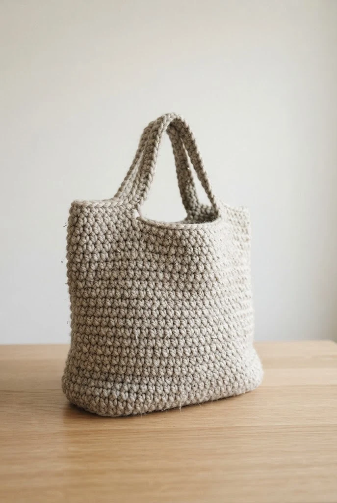 Chunky Wool Market Tote — bag pattern crochet style outfit