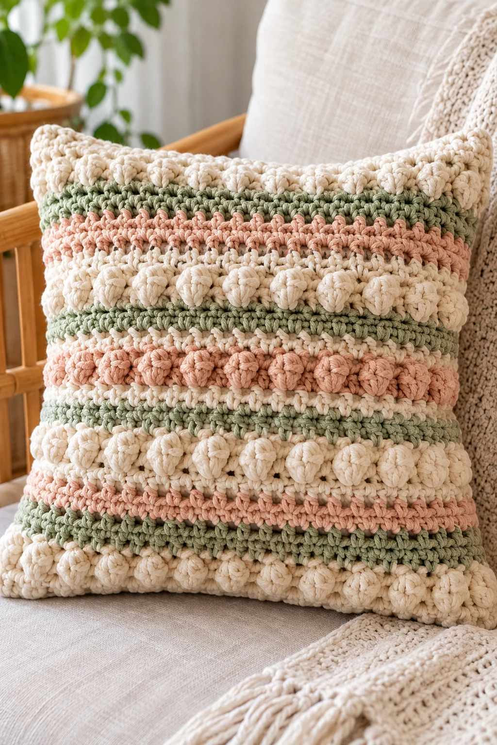 A Textured Crochet Pillow Cover — beginner crochet projects style outfit