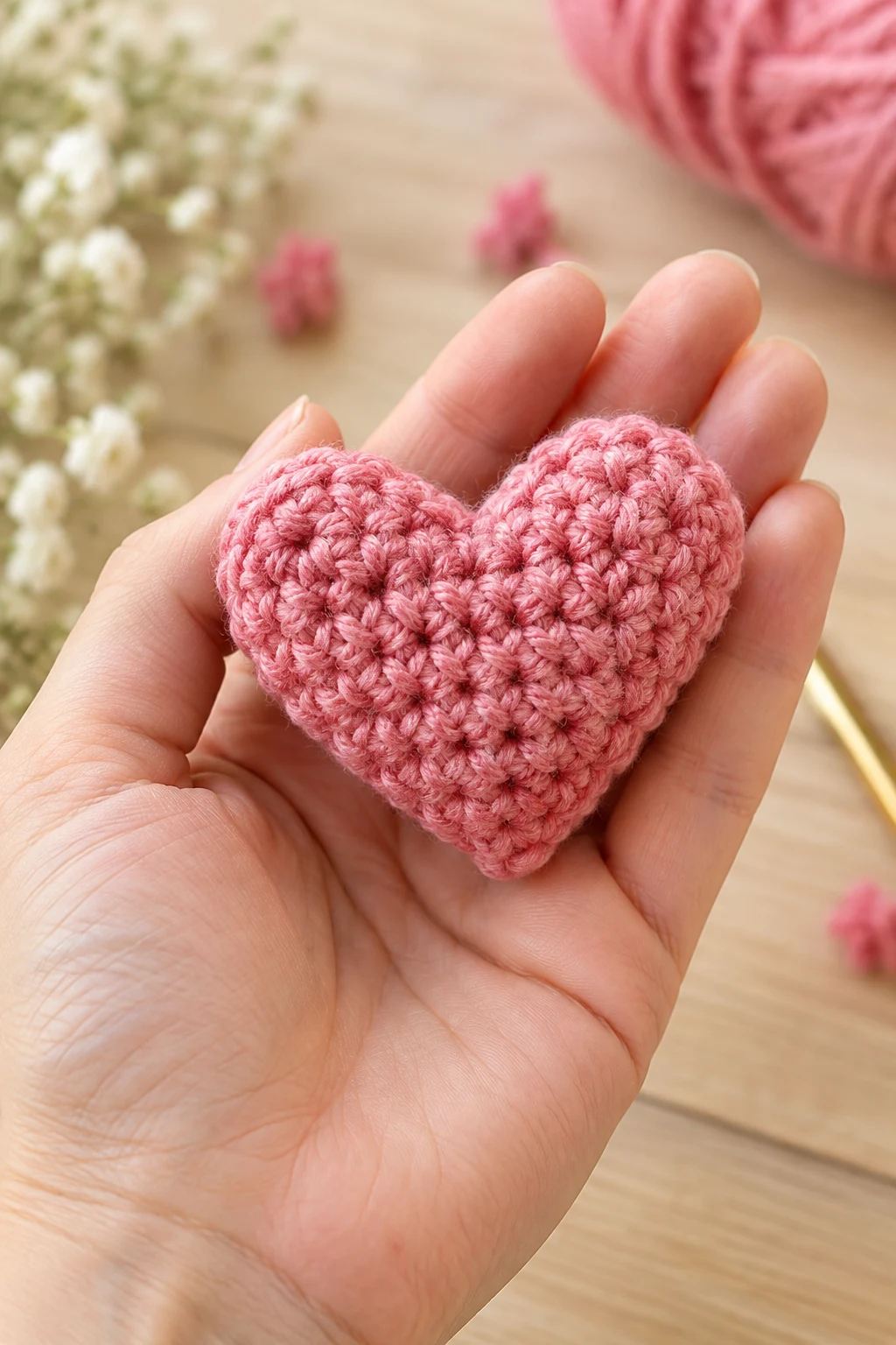 A Tiny Crochet Heart — beginner crochet projects style outfit