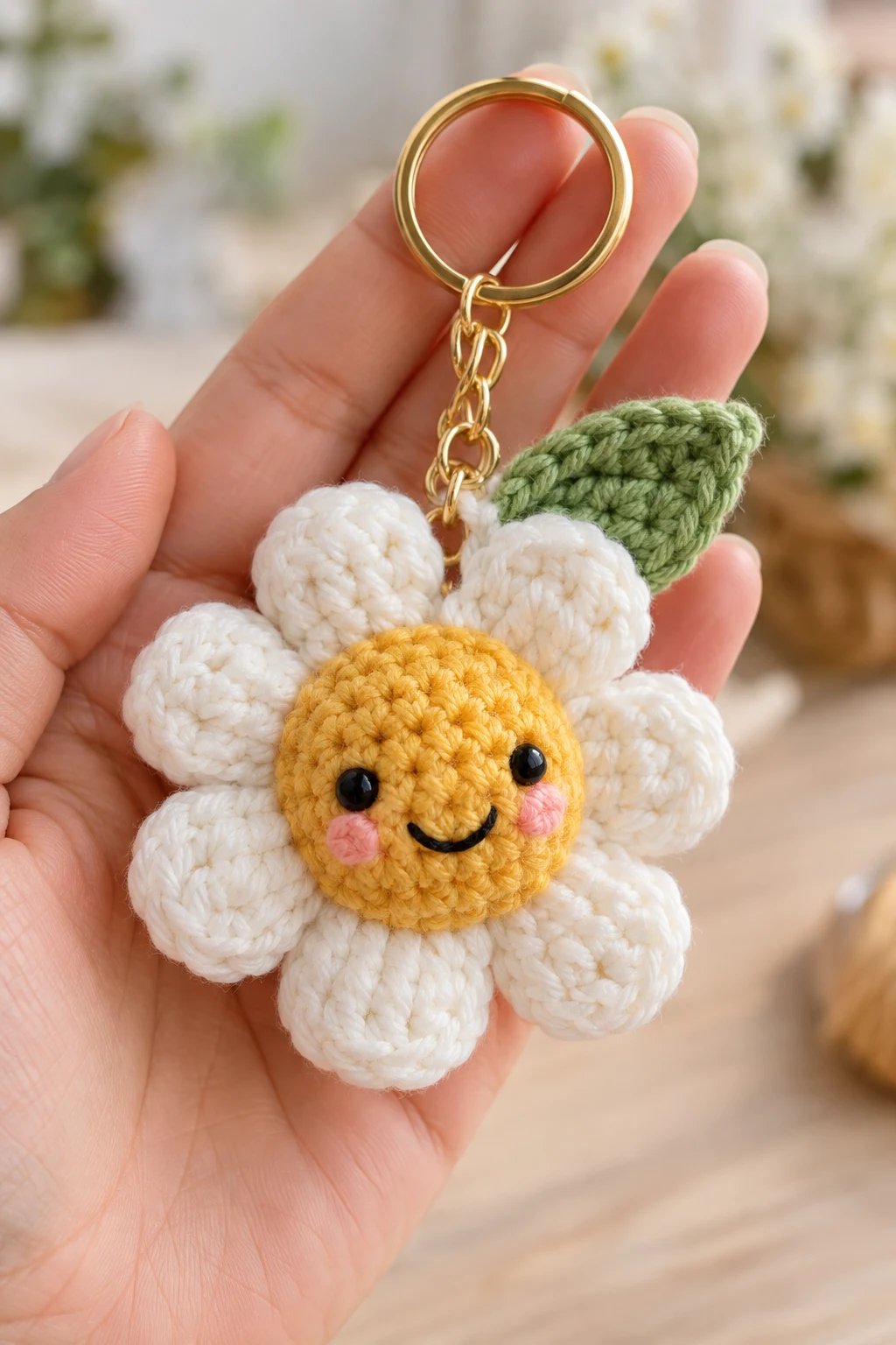 A Handmade Crochet Keychain — beginner crochet projects style outfit