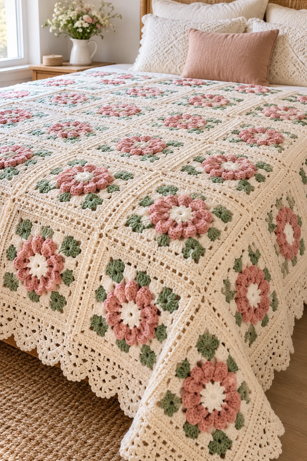 Beautiful Crochet Bedspread — bigger crochet projects style outfit