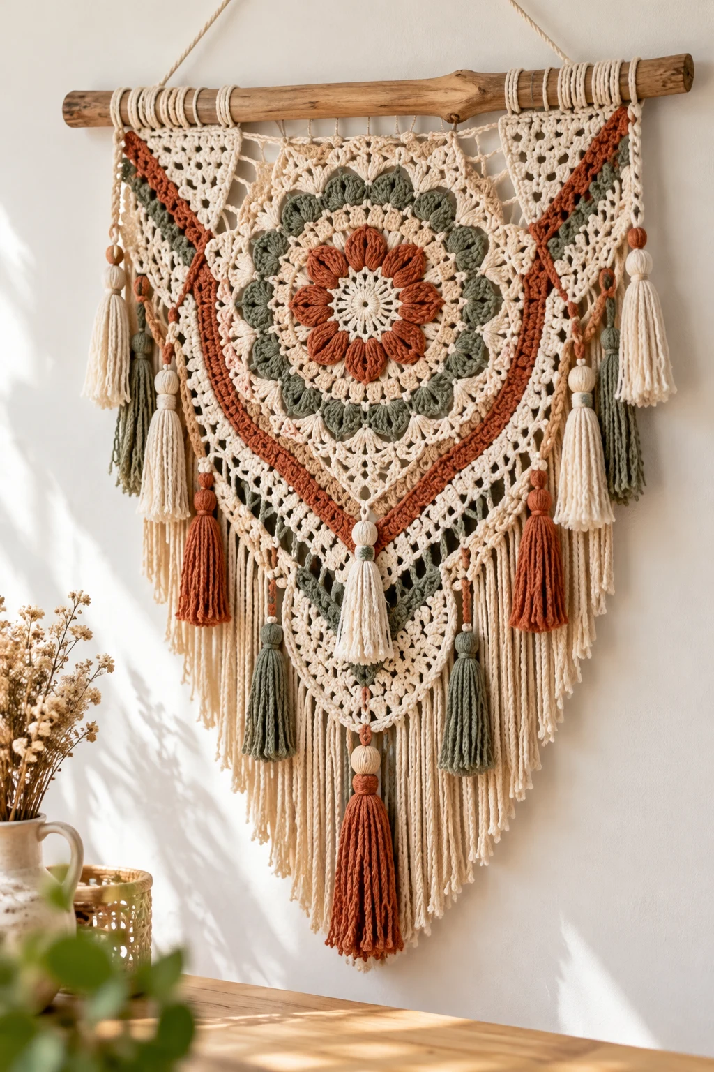 Boho Crochet Wall Hanging — bigger crochet projects style outfit