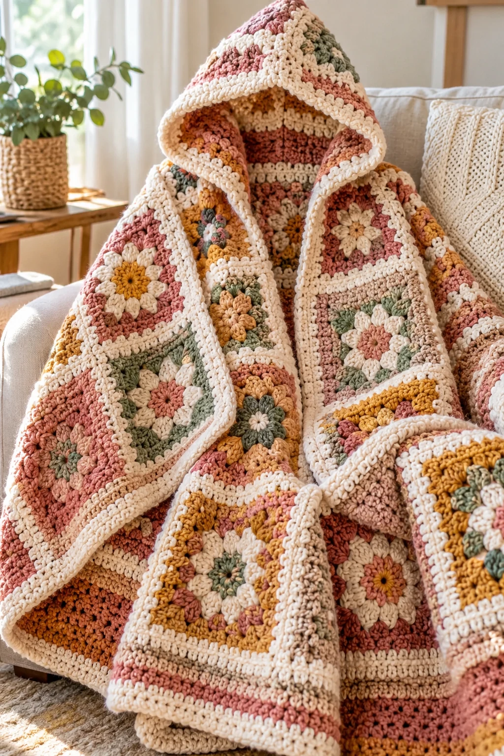 Cozy Crochet Hooded Blanket — bigger crochet projects style outfit