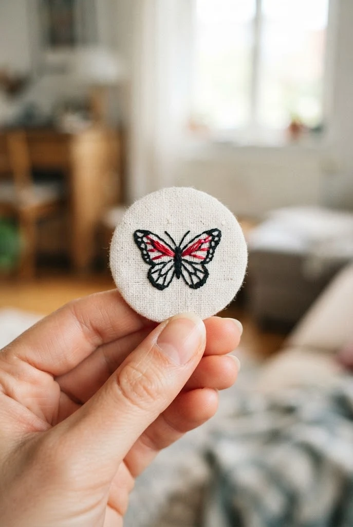 Petite Wrist Placement — black and red butterfly tattoo style outfit