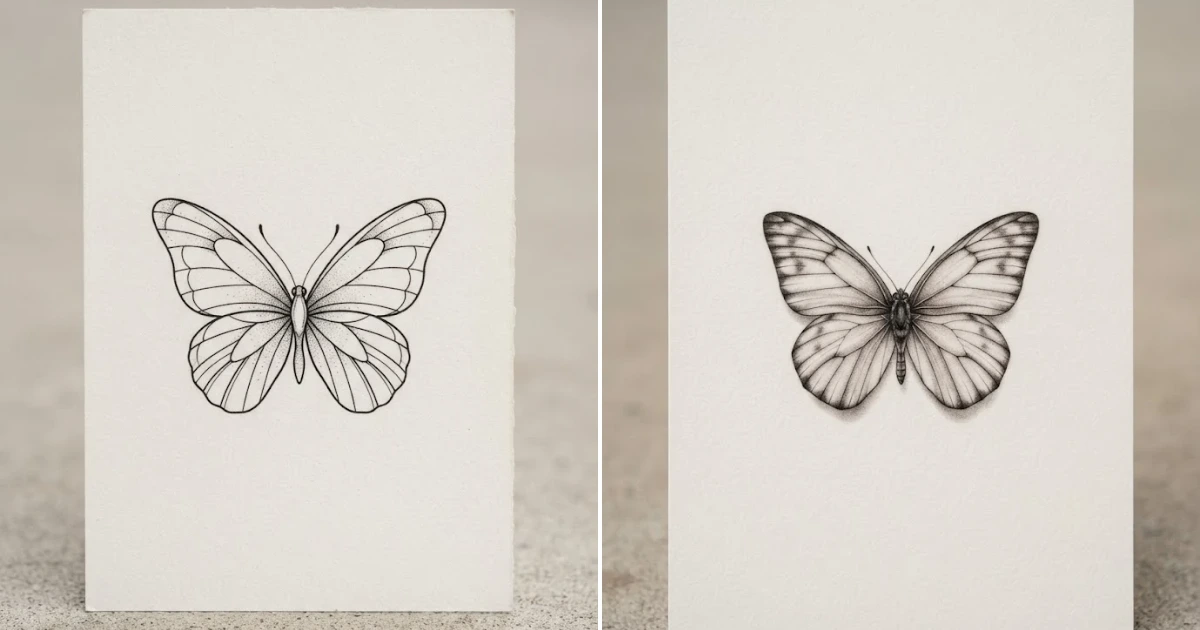 Black and white butterfly tattoo: 14 Best Tattoo Ideas black and white butterfly tattoo