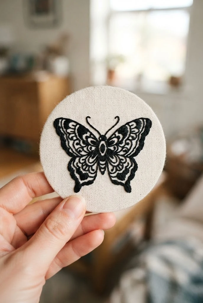 Traditional Bold Outlines — blackwork butterfly tattoo style outfit