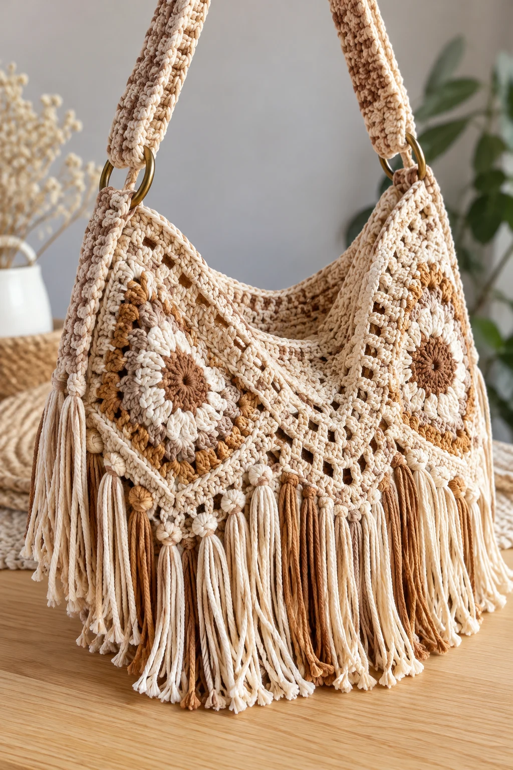 The Classic Fringe Boho Crochet Bag — boho crochet bag
