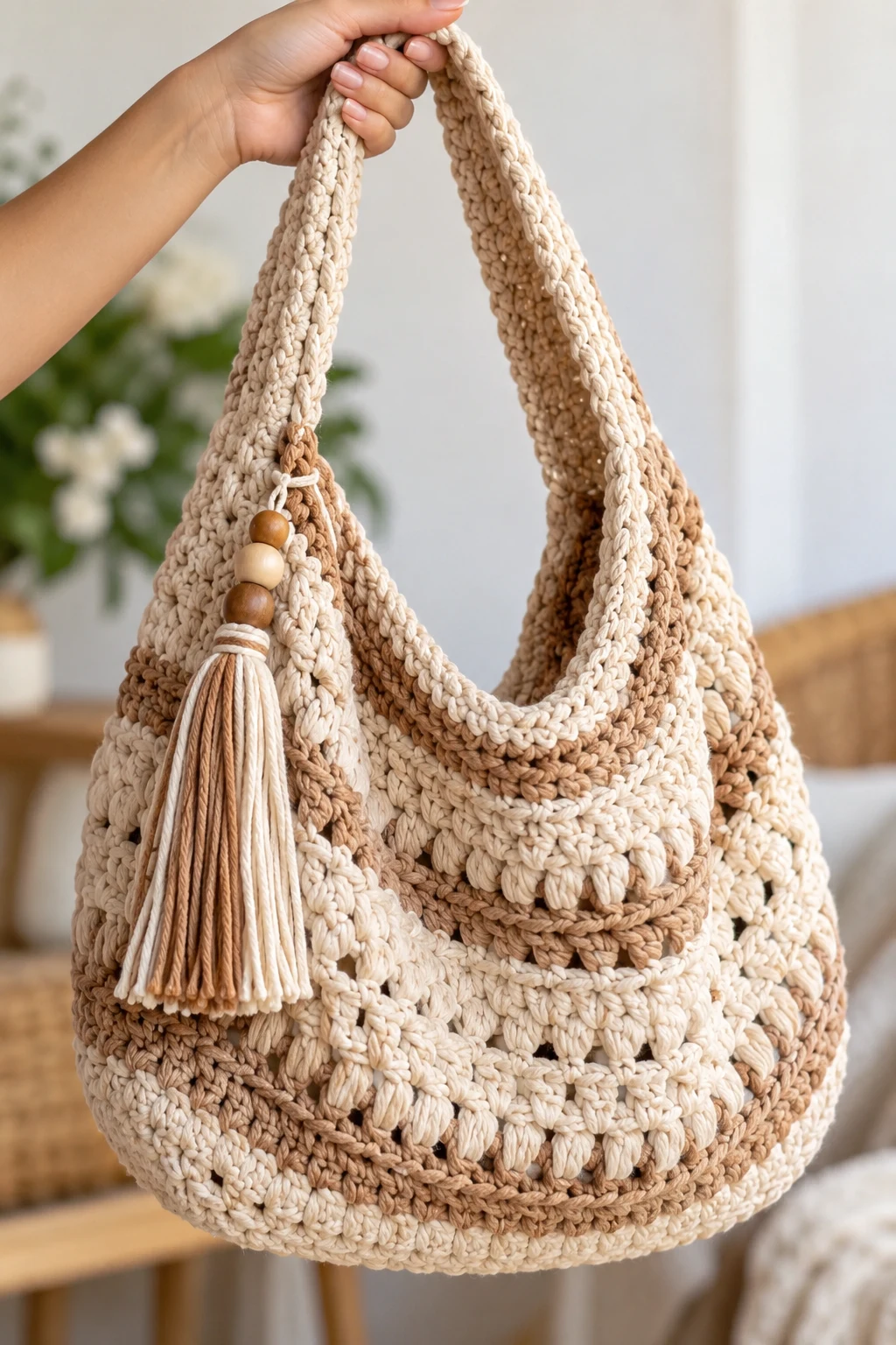 The Chunky Crochet Boho Bag — boho crochet bag