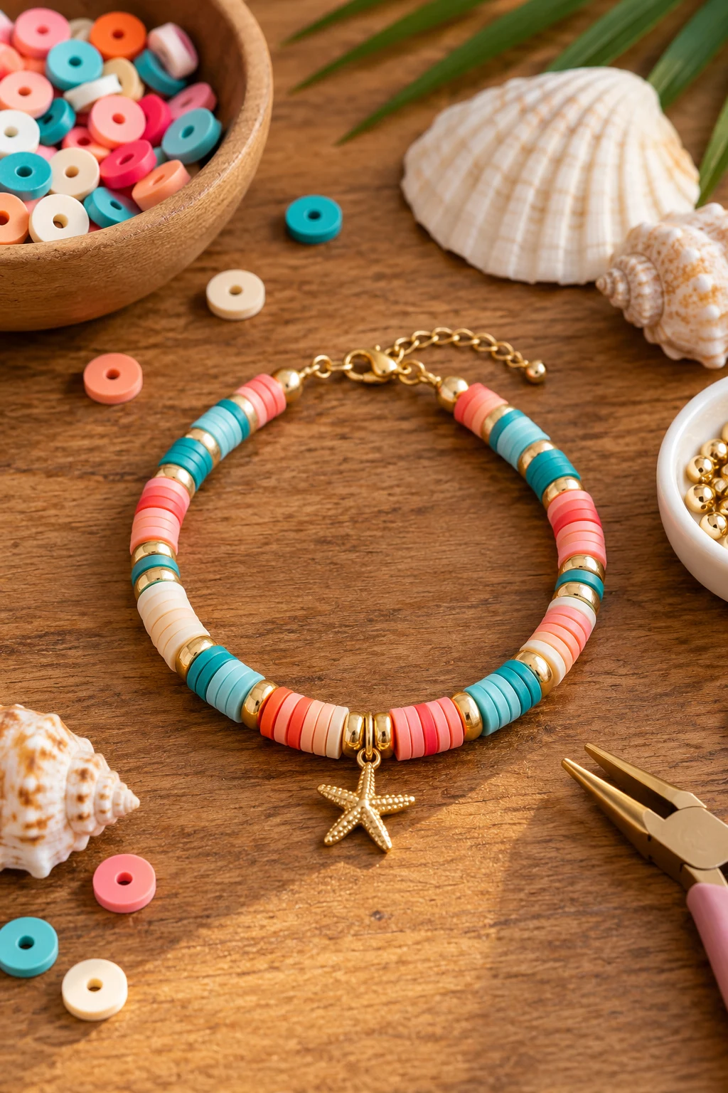 Heishi Bead Summer Bracelet — bracelet ideas style outfit