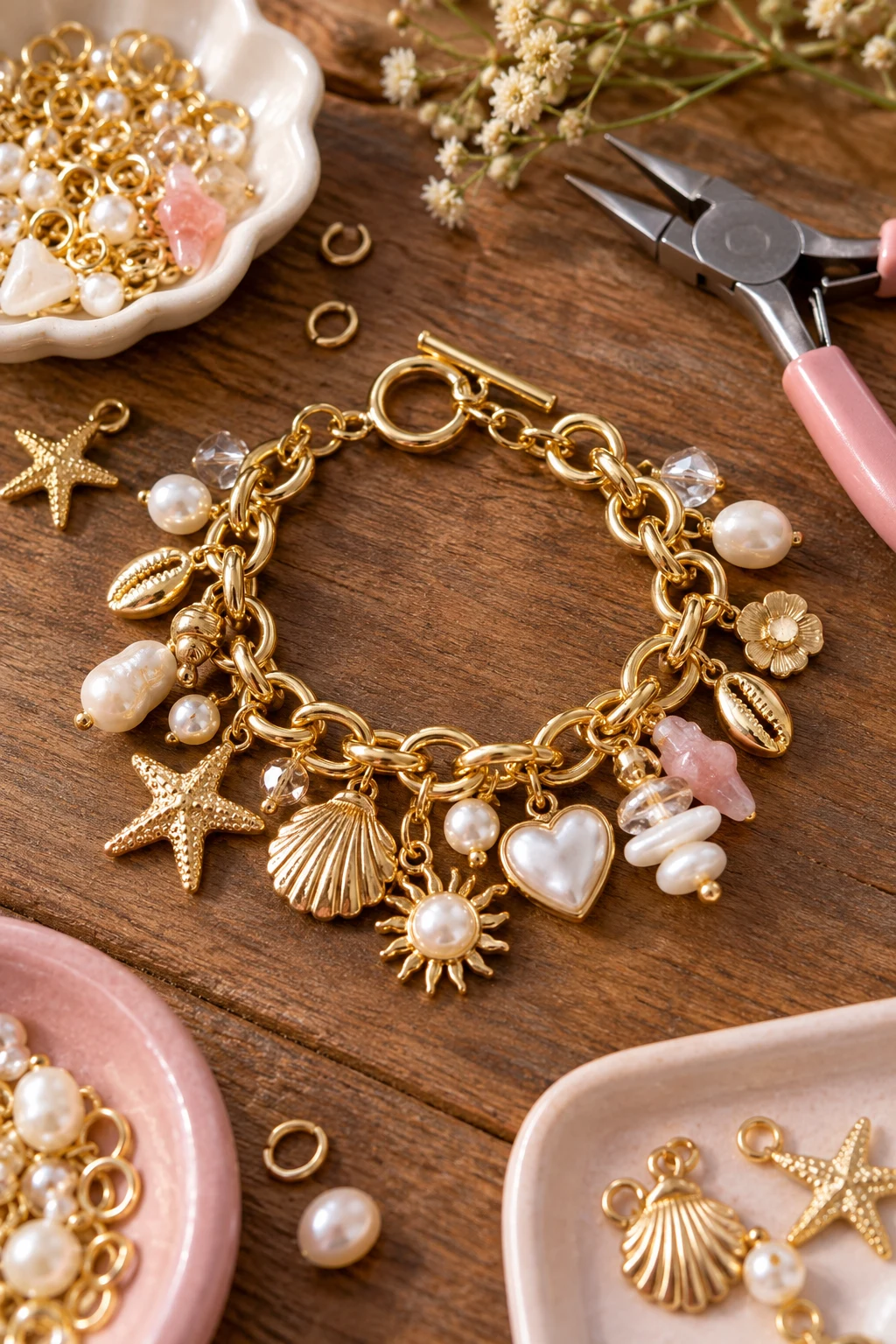 Chunky Charm Bracelet — bracelet ideas style outfit