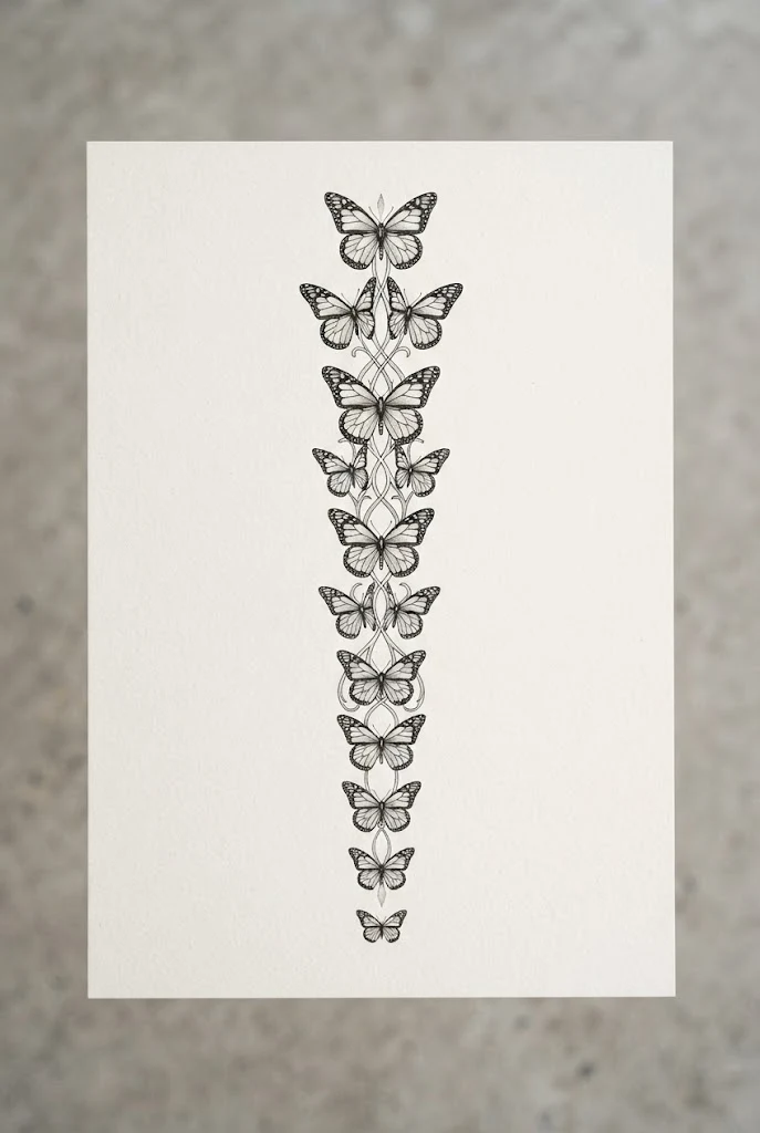 Striking Spine Women's Butterfly Back Tattoo Placement — butterfly back tattoo spine style outfit