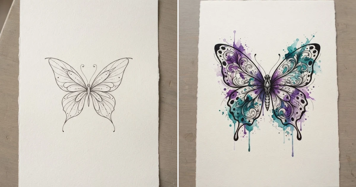 Butterfly chest tattoo female: 9 Gorgeous Tattoo Ideas butterfly chest tattoo female