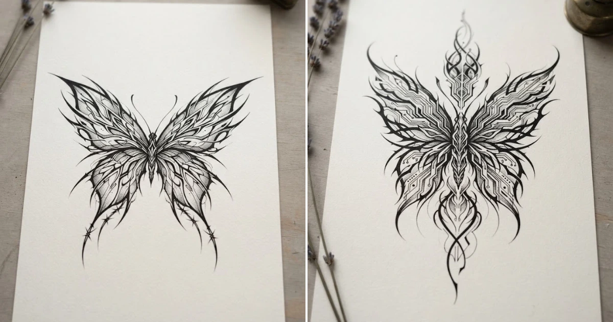 Butterfly cybersigilism tattoo: 14 Top Tattoo Ideas butterfly cybersigilism tattoo