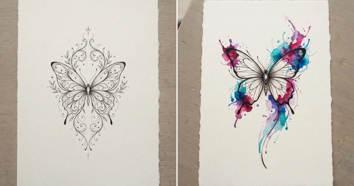 Butterfly side tattoo: 15 Gorgeous Tattoo Ideas butterfly side tattoo