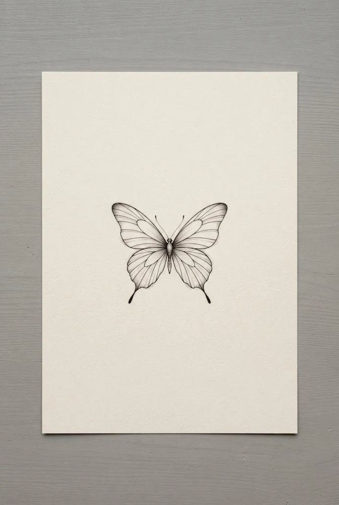 Delicate Fine-Line Minimalist — butterfly tattoo aesthetic style outfit
