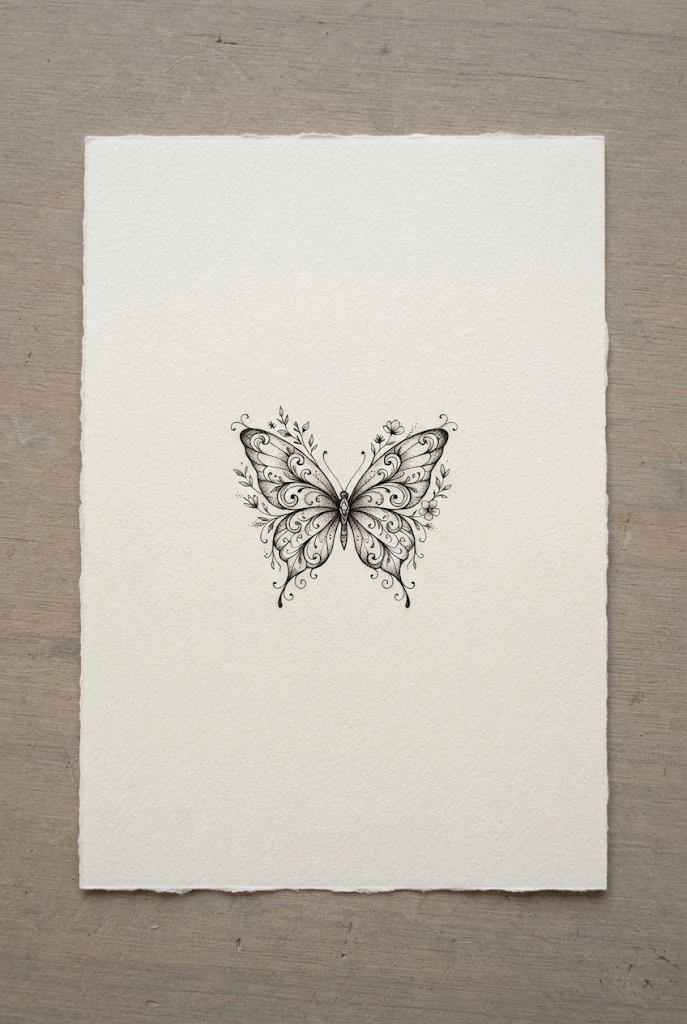 Dainty Micro-Inky Wrist Charm Butterfly Tattoo Designs Drawing — butterfly tattoo designs drawing style outfit
