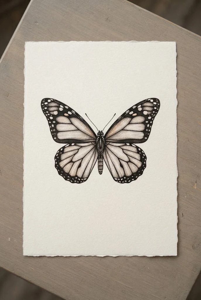 Realistic Monarch Wing Integration Butterfly Tattoo Designs Drawing — butterfly tattoo designs drawing style outfit