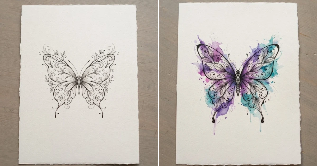 Butterfly tattoo designs drawing: 15 Gorgeous Tattoo butterfly tattoo designs drawing