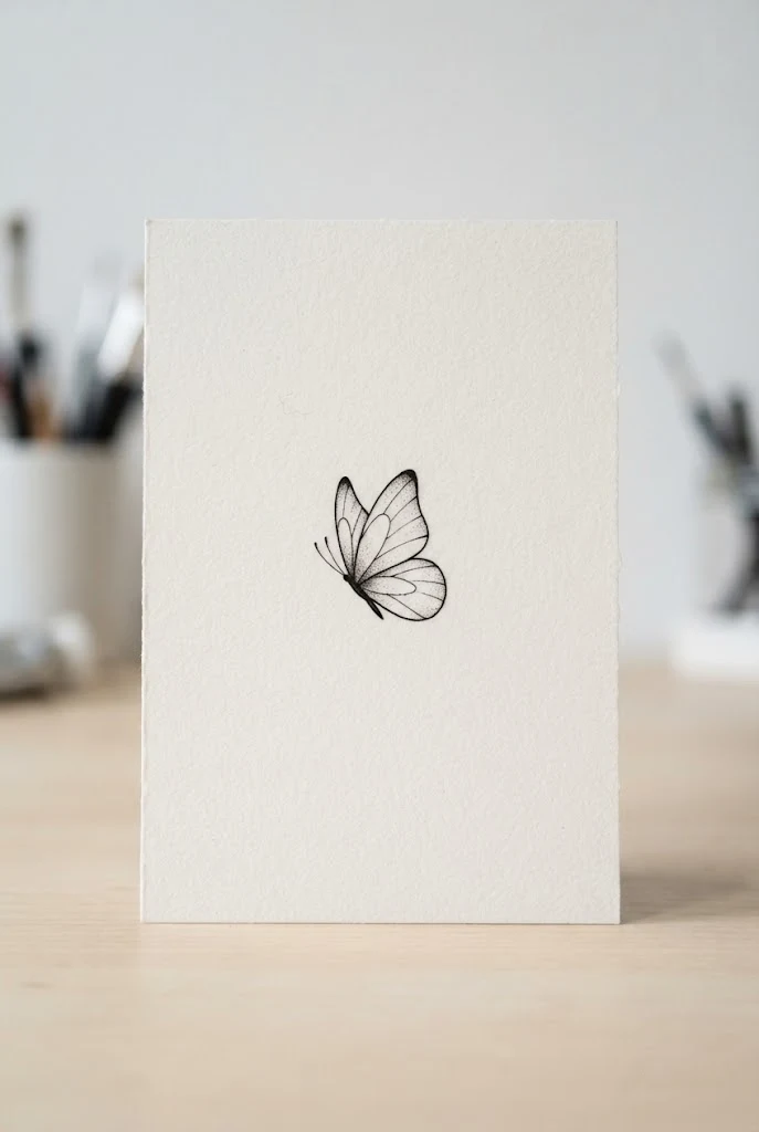 Sleek Ribcage Outline — butterfly tattoo easy style outfit