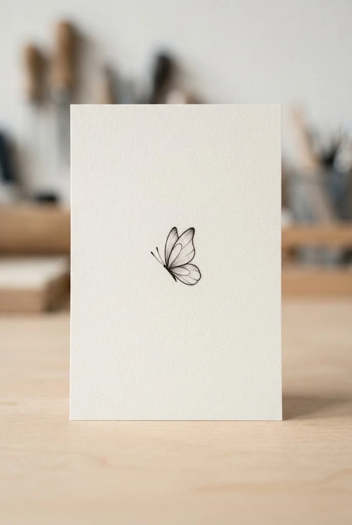 Dainty Micro Stencil — butterfly tattoo easy style outfit