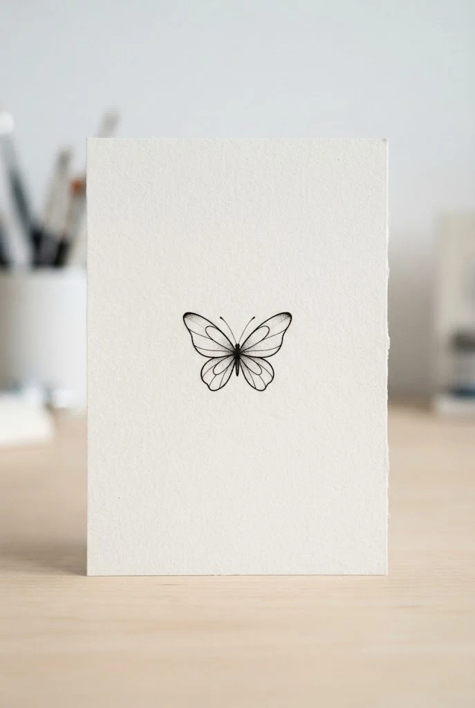 Simple Finger Accent — butterfly tattoo easy style outfit
