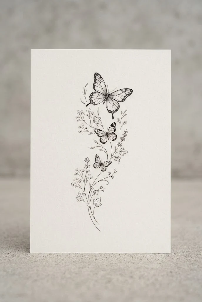 Wrist-to-Hand Minimalist Trail — butterfly tattoo on ribs style outfit