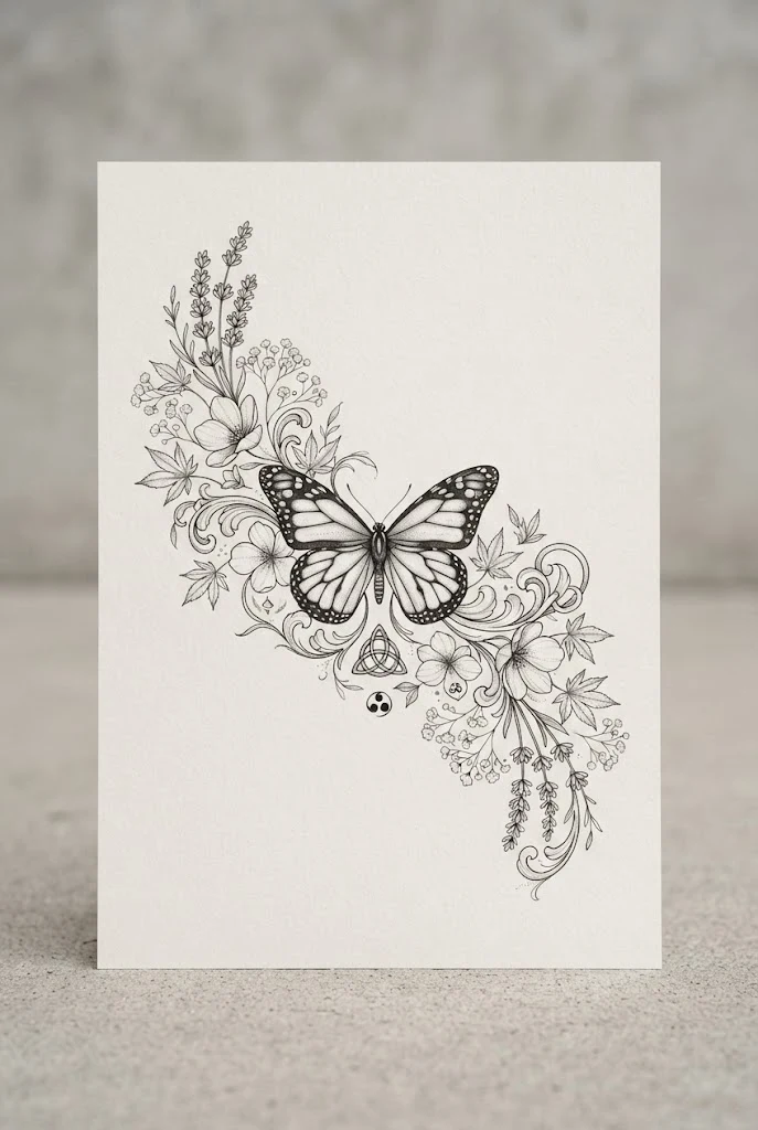 Lower Back Symmetry Masterpieces — butterfly tattoo on ribs style outfit