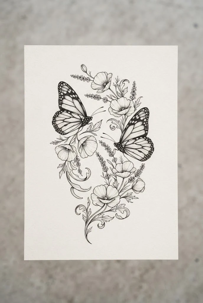 Inner Bicep Power Statements — butterfly tattoo on ribs style outfit