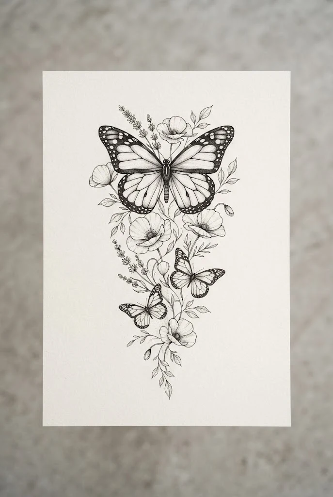 Outer Thigh Statement Pieces — butterfly tattoo on ribs style outfit