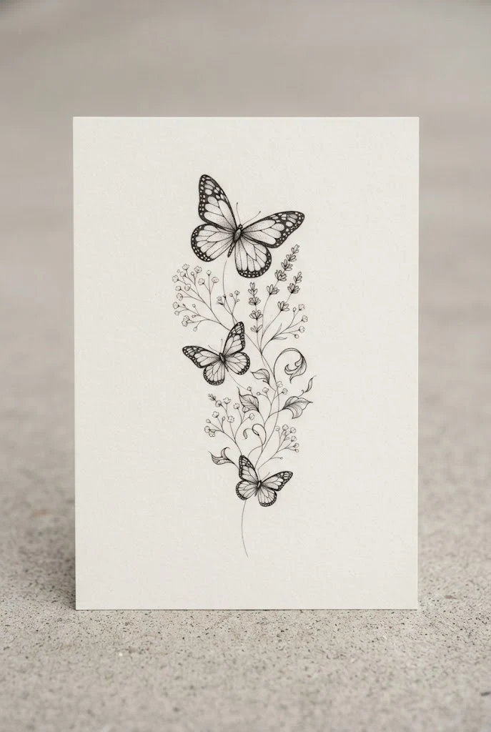 Ribcage Contour Whispers — butterfly tattoo on ribs style outfit