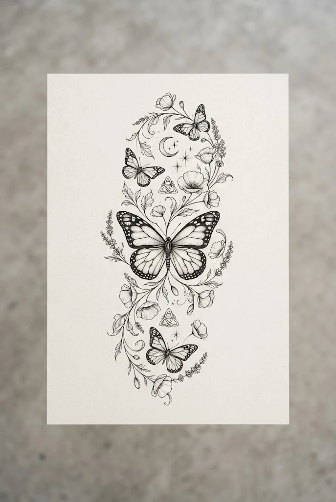 Forearm Wrap Masterpieces — butterfly tattoo on ribs style outfit