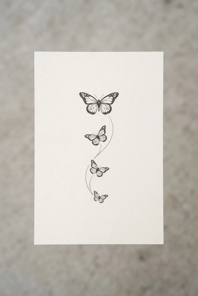 Nape Elegance and Spine Flow — butterfly tattoo women style outfit