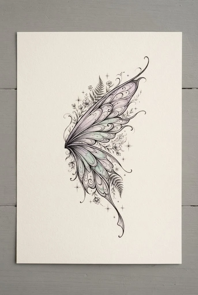 Ethereal Fairy Wings Shoulder Piece — butterfly wings back tattoo style outfit