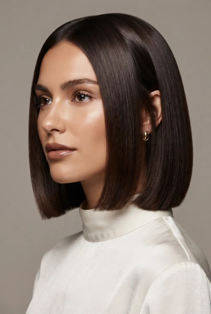 Ultra-Glossy Glass Bob — cabello corto peinados aesthetic style outfit