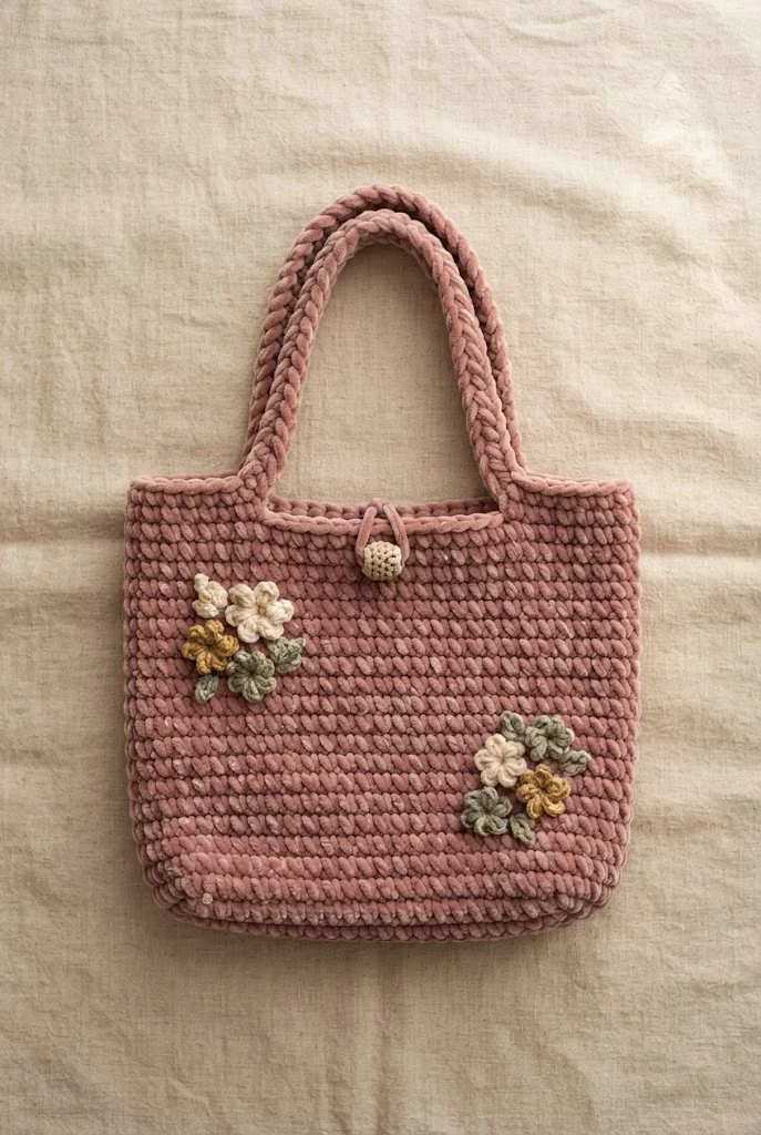 The Velvet Morning Tote — chunky crochet bag pattern free