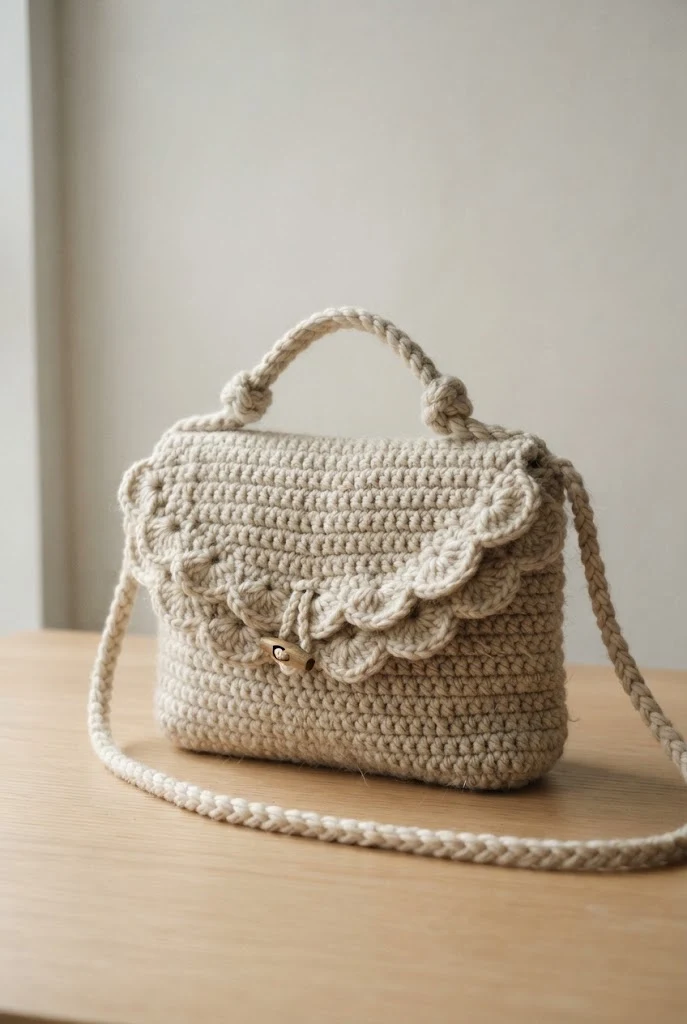 Scalloped Flap Satchel — coquette crochet bag style outfit