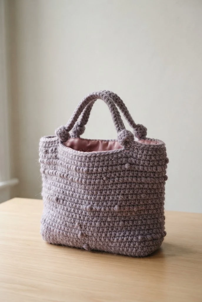 Satin-Lined Pastel Tote — coquette crochet bag style outfit