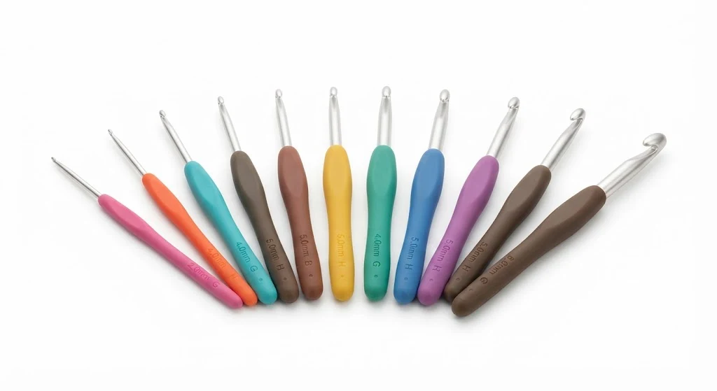 Ergonomic Crochet Hooks Set for Beginners and Pros