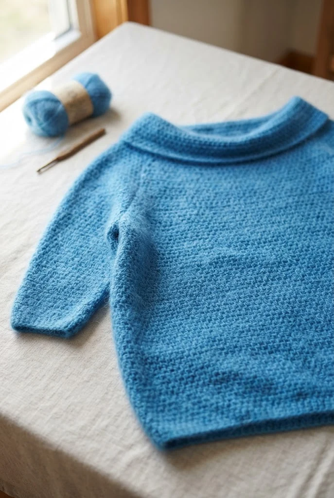 The Cerulean Cloud Cocoon — crocette top sweater style outfit