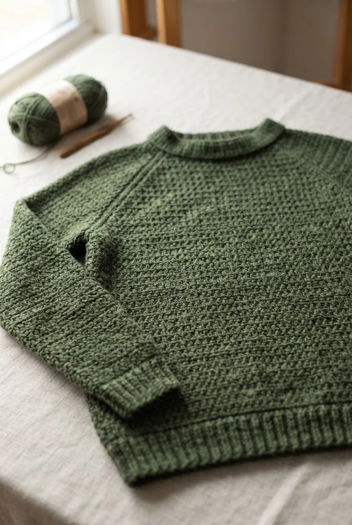 The Woodland Moss Raglan — crocette top sweater style outfit