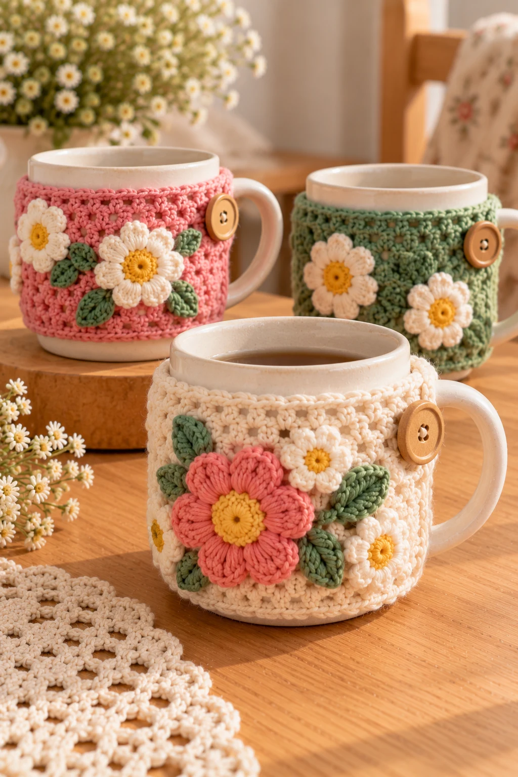 Crochet Mug Cozies — crochet accessories
