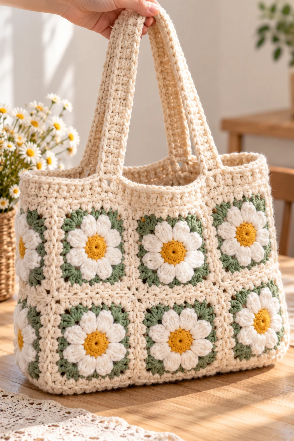 Crochet Granny Square Bandana — crochet accessories