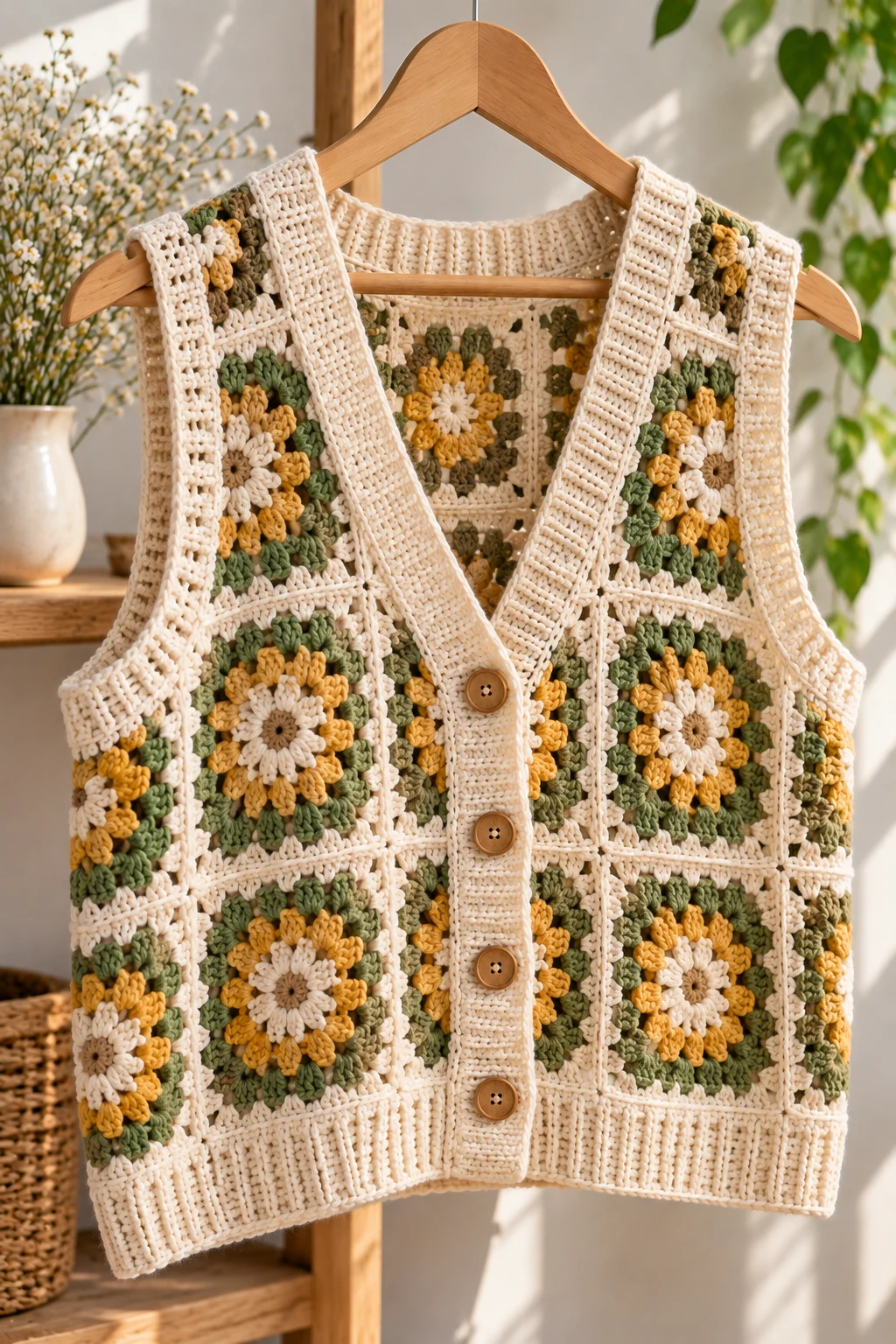Stylish Crochet Vest — crochet apparel