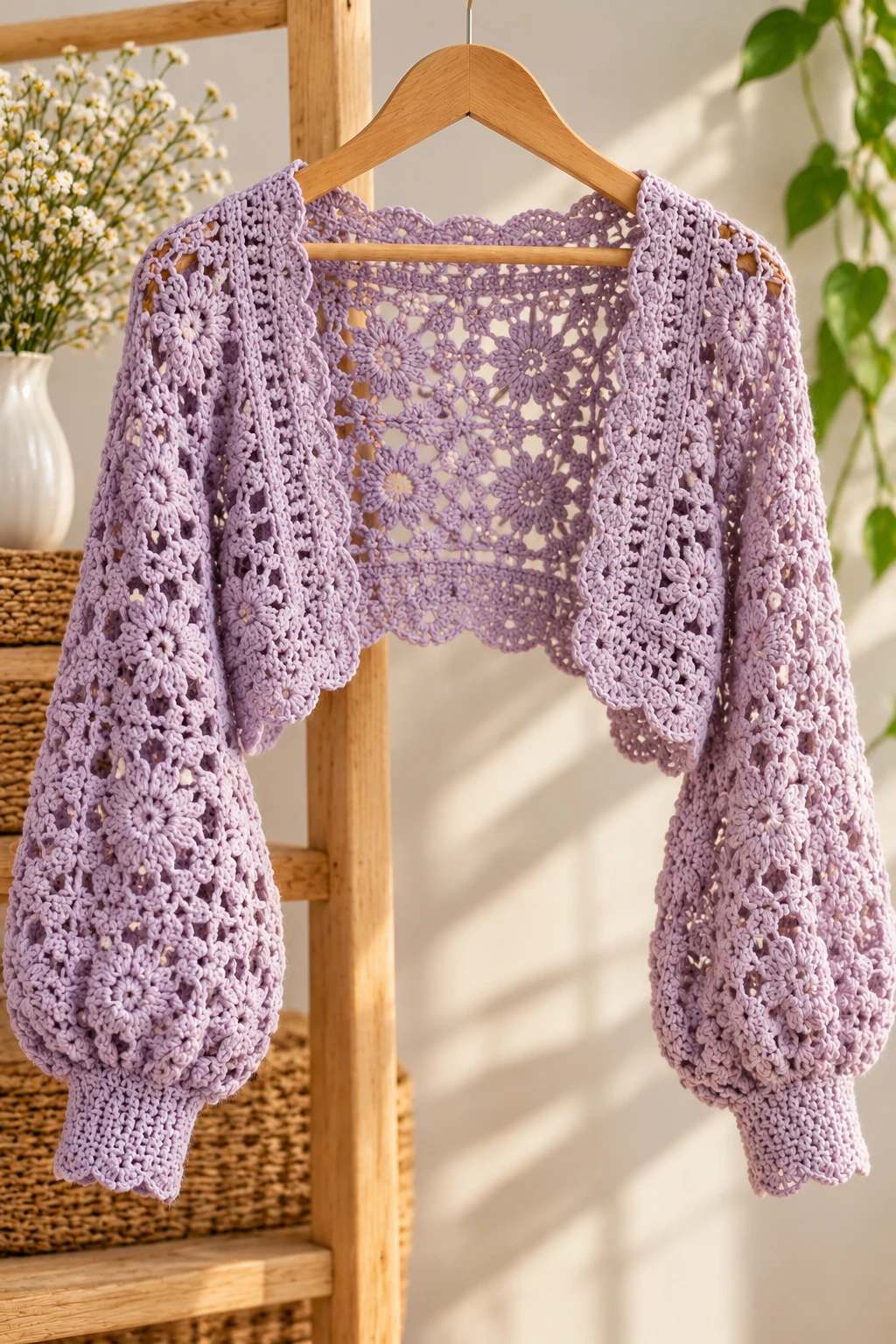 Romantic Crochet Shrug — crochet apparel