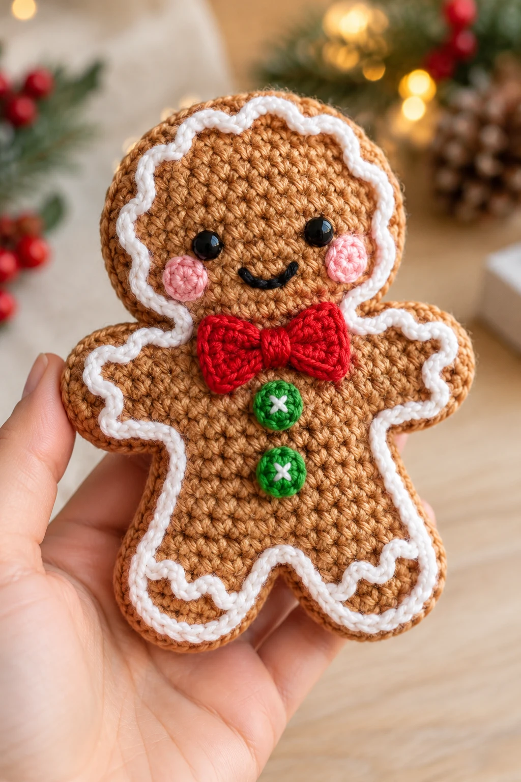 Sweet Crochet Christmas Cookie — crochet applique patterns free christmas style outfit