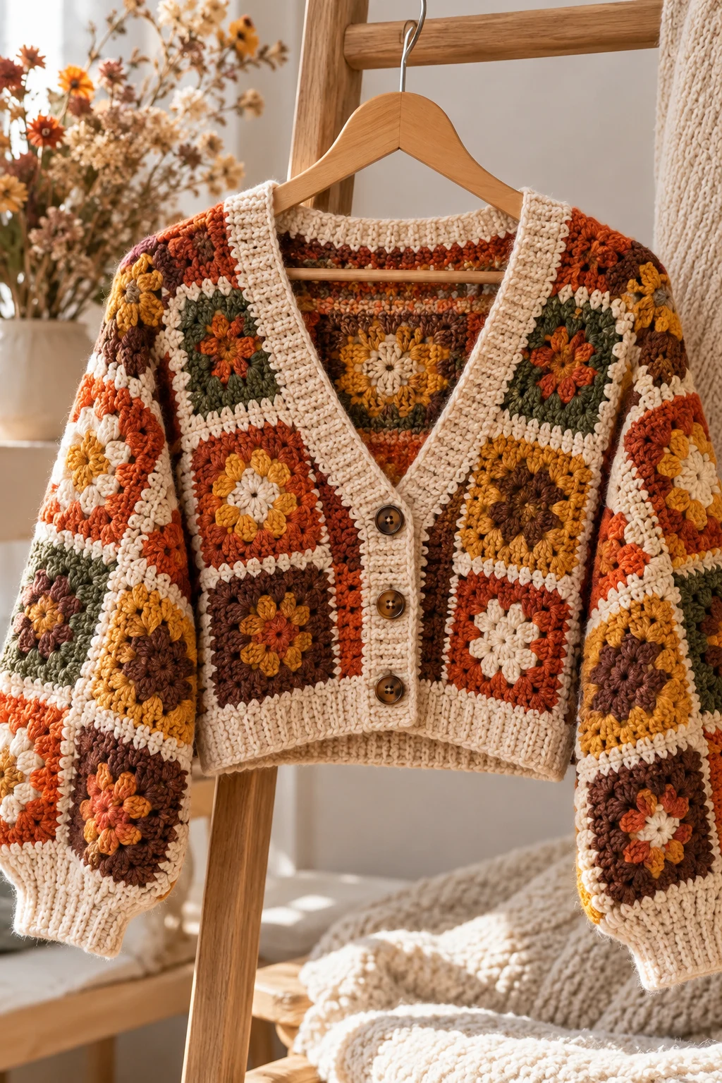 The Cropped Autumn Crochet Cardigan — crochet autumn clothes style outfit
