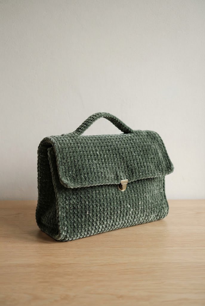 Velvet Luxury Changing Companion — crochet baby bag style outfit