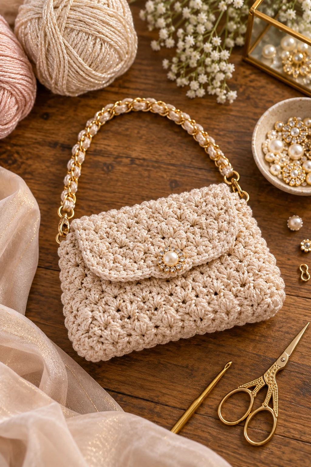 Tiny Evening Crochet Bag — crochet bag diy style outfit